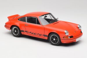 Porsche 911 Carrera RS 2.7 Orange & Sorte Striber AUTOart 1:18 78054 Metal — billede 6 af 8