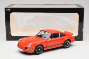 Porsche 911 Carrera RS 2.7 Orange & Sorte Striber AUTOart 1:18 78054 Metal — billede 8 af 8