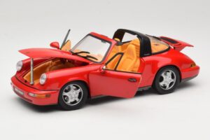 Porsche 911 Carrera Targa Rød Anson 1:18 3054 Metal — billede 2 af 8