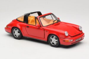 Porsche 911 Carrera Targa Rød Anson 1:18 3054 Metal — billede 6 af 8