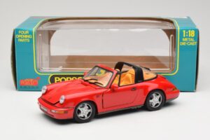 Porsche 911 Carrera Targa Rød Anson 1:18 3054 Metal — billede 8 af 8