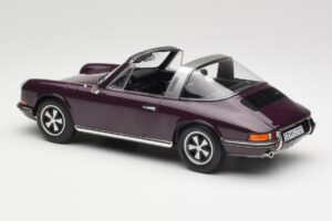 Porsche 911 E Targa Lilla Norev 1:18 187644 Metal — billede 6 af 7
