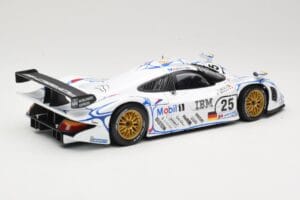 Porsche 911 GT1 #25 Porsche AG U. Alzen / J. Muller / B. Wollek 24 Hours of Le Mans 1998 Maisto 1:18 56052 Metal — billede 3 af 8
