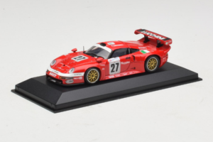 Porsche 911 GT1 #27 BMS Scuderia Italia 24 Hours of Le Mans 1997 Minichamps 1:43 430976627 Metal — billede 2 af 4