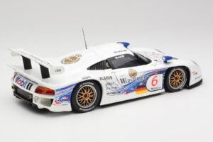 Porsche 911 GT1 #6 T. Boutsen / H-J. Stuck 1997 UT Models 1:18 39720 Metal — billede 3 af 8