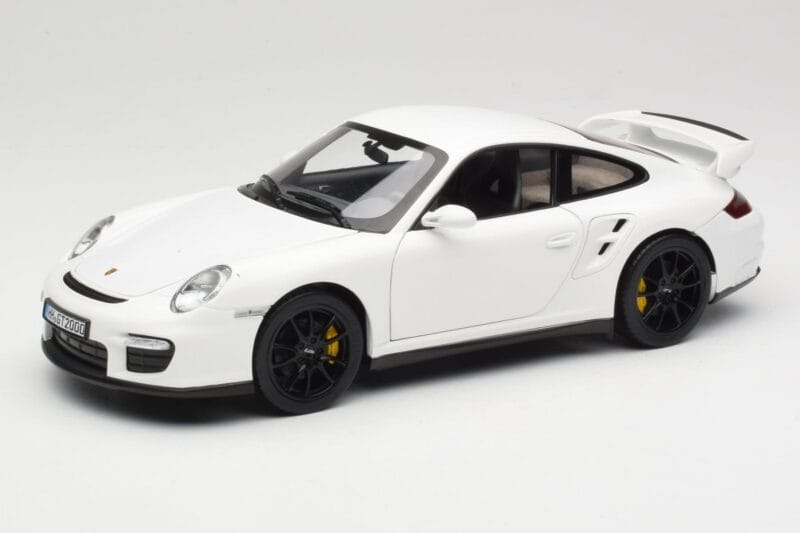 Porsche 911 GT2 997.1 Hvid Norev 1:18 187572 Metal