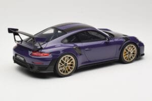 Porsche 911 GT2 RS 991.2 Ultraviolet GT Spirit 1:18 GT926 Resin — billede 2 af 6
