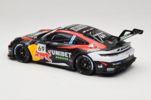 Porsche 911 GT3 Cup 992 #69 K. Rovanpera Zolder GP 2024 IXO 1:18 18RMC226 Metal — billede 5 af 6