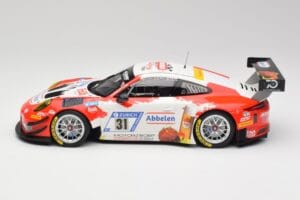 Porsche 911 GT3 R #31 Frikadelli Racing N. Siedler / M. Seefried 24 Hours Nürburgring 2018 Minichamps 1:18 153186931 Metal — billede 3 af 6