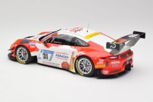 Porsche 911 GT3 R #31 Frikadelli Racing N. Siedler / M. Seefried 24 Hours Nürburgring 2018 Minichamps 1:18 153186931 Metal — billede 5 af 6