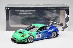 Porsche 911 GT3 R #44 Falken Motorsport W. Henzler / P. Dumbreck NBR 2016 Minichamps 1:18 155166044 Metal — billede 6 af 6