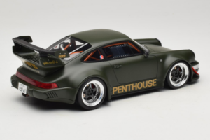 Porsche 911 RWB Penthouse Kaki Green GT Spirit 1:18 GT559 Resin — billede 2 af 6