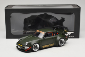Porsche 911 RWB Penthouse Kaki Green GT Spirit 1:18 GT559 Resin — billede 6 af 6