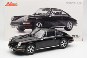 Porsche 911 S Sort Schuco 1:18 450047200 Metal — billede 8 af 8