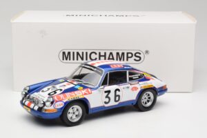 Porsche 911 S #36 B. Waldegard / C. Cheneviere 24 Hours of Le Mans 1971 Minichamps 1:18 107716836 Resin — billede 6 af 6