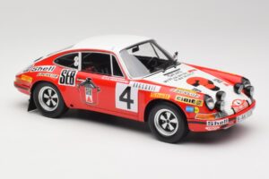 Porsche 911 S #4 G. Larrousse / M. Perramond 2nd Place Rally Monte Carlo 1972 Minichamps 1:18 107726804 Resin — billede 4 af 6