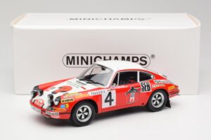 Porsche 911 S #4 G. Larrousse / M. Perramond 2nd Place Rally Monte Carlo 1972 Minichamps 1:18 107726804 Resin — billede 6 af 6