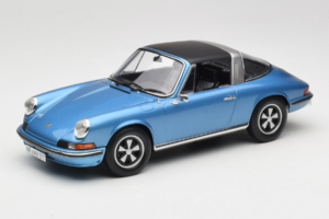 Porsche 911 S Targa Blue Metallic Norev 1:18 187646 Metal — billede 2 af 8