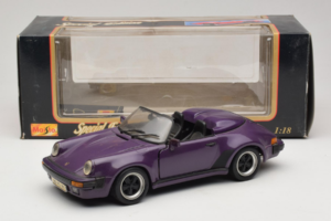 Porsche 911 3.2 Speedster Lilla Maisto 1:18 50248 Metal — billede 8 af 8