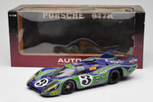 Porsche 917 LH #3 Hippie 2nd Place 24 Hours of Le Mans 1970 AUTOart 1:18 87075-R1 Metal — billede 8 af 8