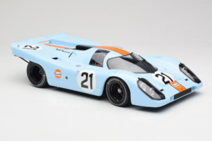 Porsche 917K Gulf #21 P. Rodriguez / L. Kinnunen J.W. Automotive Engineering 24 Hours of Le Mans 1970 Minichamps 1:12 1237066 — billede 4 af 6