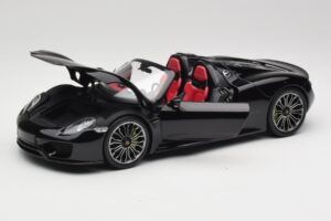 Porsche 918 Spyder Basalt Sort Metallic Minichamps 1:18 110062431 Metal — billede 2 af 8