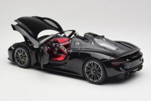 Porsche 918 Spyder Basalt Sort Metallic Minichamps 1:18 110062431 Metal — billede 5 af 8