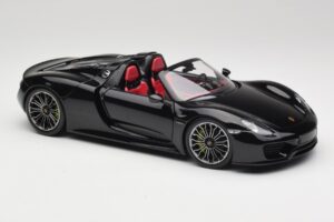 Porsche 918 Spyder Basalt Sort Metallic Minichamps 1:18 110062431 Metal — billede 6 af 8