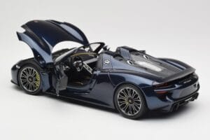 Porsche 918 Spyder Blå Metallic Minichamps 1:18 113062434 Metal — billede 5 af 8