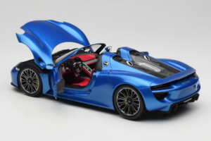Porsche 918 Spyder Blue Metallic Minichamps 1:18 110062432 Metal — billede 5 af 8