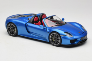 Porsche 918 Spyder Blue Metallic Minichamps 1:18 110062432 Metal — billede 6 af 8