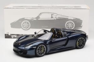 Porsche 918 Spyder Blå Metallic Minichamps 1:18 113062434 Metal — billede 8 af 8