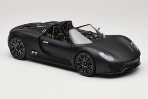 Porsche 918 Spyder Matte Black Minichamps 1:18 110060031 Metal — billede 6 af 8