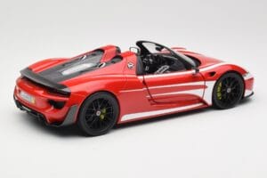 Porsche 918 Spyder Weissach Package Rød & Hvide Striber Minichamps 1:18 110062442 Metal — billede 4 af 9