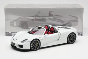 Porsche 918 Spyder Hvid Minichamps 1:18 110062436 Metal — billede 8 af 8