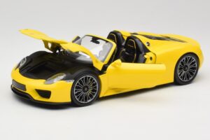 Porsche 918 Spyder Gul Minichamps 1:18 110062434 Metal — billede 2 af 8