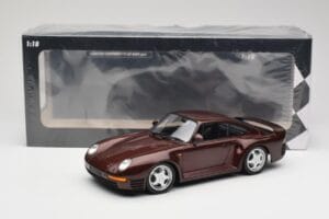 Porsche 959 Dark Red Metallic Minichamps 1:18 155066204 Metal — billede 6 af 6