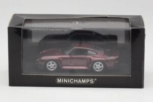Porsche 959 Dark Red Metallic Minichamps 1:43 400062525 Metal — billede 4 af 4