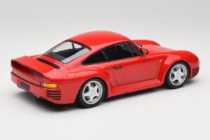 Porsche 959 Guards Rød Minichamps 1:18 155066200 Metal — billede 2 af 6