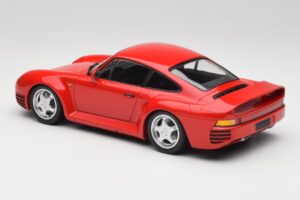 Porsche 959 Guards Rød Minichamps 1:18 155066200 Metal — billede 5 af 6