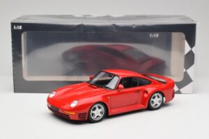 Porsche 959 Guards Rød Minichamps 1:18 155066200 Metal — billede 6 af 6