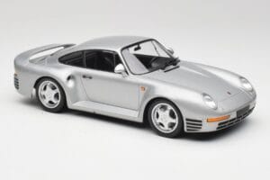 Porsche 959 Sølv Metallic Minichamps 1:18 155066201 Metal — billede 4 af 6