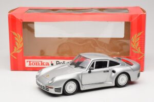 Porsche 959 Sølv Tonka 1:18 2221 Metal — billede 8 af 8