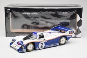 Porsche 962 #2 H-J. Stuck / D. Bell Team Porsche AG Winners 1000km Hockenheim 1985 Minichamps 1:18 155856502 Metal — billede 6 af 6