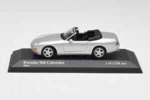 Porsche 968 Sølv Minichamps 1:43 400062332 Metal