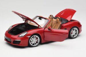 Porsche Boxster 981 S Guards Rød Minichamps 1:18 110062031 Metal — billede 2 af 8