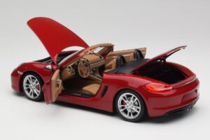 Porsche Boxster 981 S Guards Rød Minichamps 1:18 110062031 Metal — billede 5 af 8