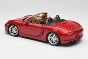 Porsche Boxster 981 S Guards Rød Minichamps 1:18 110062031 Metal — billede 7 af 8