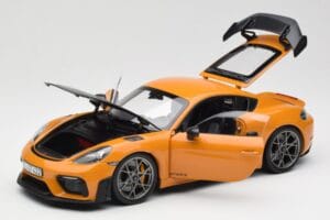 Porsche Cayman GT4 RS 982 Weissach Package Bahama Yellow Norev 1:18 187252 Metal — billede 2 af 8