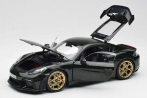 Porsche Cayman GT4 RS 982 Weissach Package Brewster Green Norev 1:18 187250 Metal — billede 2 af 8